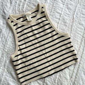 Ribbed Striped Tank